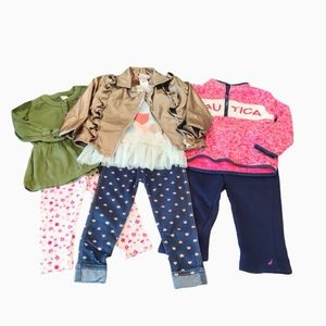 Baby Girls Clothing Bundle Size 18 Months Carter's Nautica Toddler Outfits